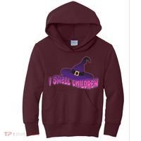Funny Halloween I Smell Children Witches Kids Hoodie thumb 0