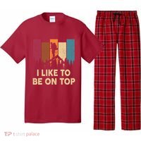 Funny Hikingshirt I Like Be On Top Mountain Hiker Pajama Set thumb 0