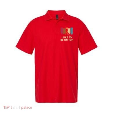 Funny Hikingshirt I Like Be On Top Mountain Hiker Polo