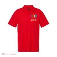 Funny Hikingshirt I Like Be On Top Mountain Hiker Polo thumb 0