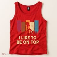 Funny Hikingshirt I Like Be On Top Mountain Hiker Tank Top thumb 2