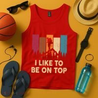 Funny Hikingshirt I Like Be On Top Mountain Hiker Tank Top thumb 4