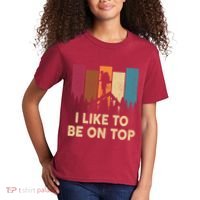 Funny Hikingshirt I Like Be On Top Mountain Hiker Kids T-Shirt thumb 2