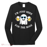 Funny Halloween Im Just Here For The Boos Costume Gift Long Sleeve Shirt thumb 0