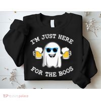 Funny Halloween Im Just Here For The Boos Costume Gift Sweatshirt thumb 2