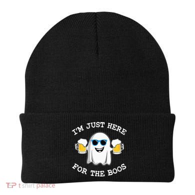 Funny Halloween Im Just Here For The Boos Costume Gift Beanie
