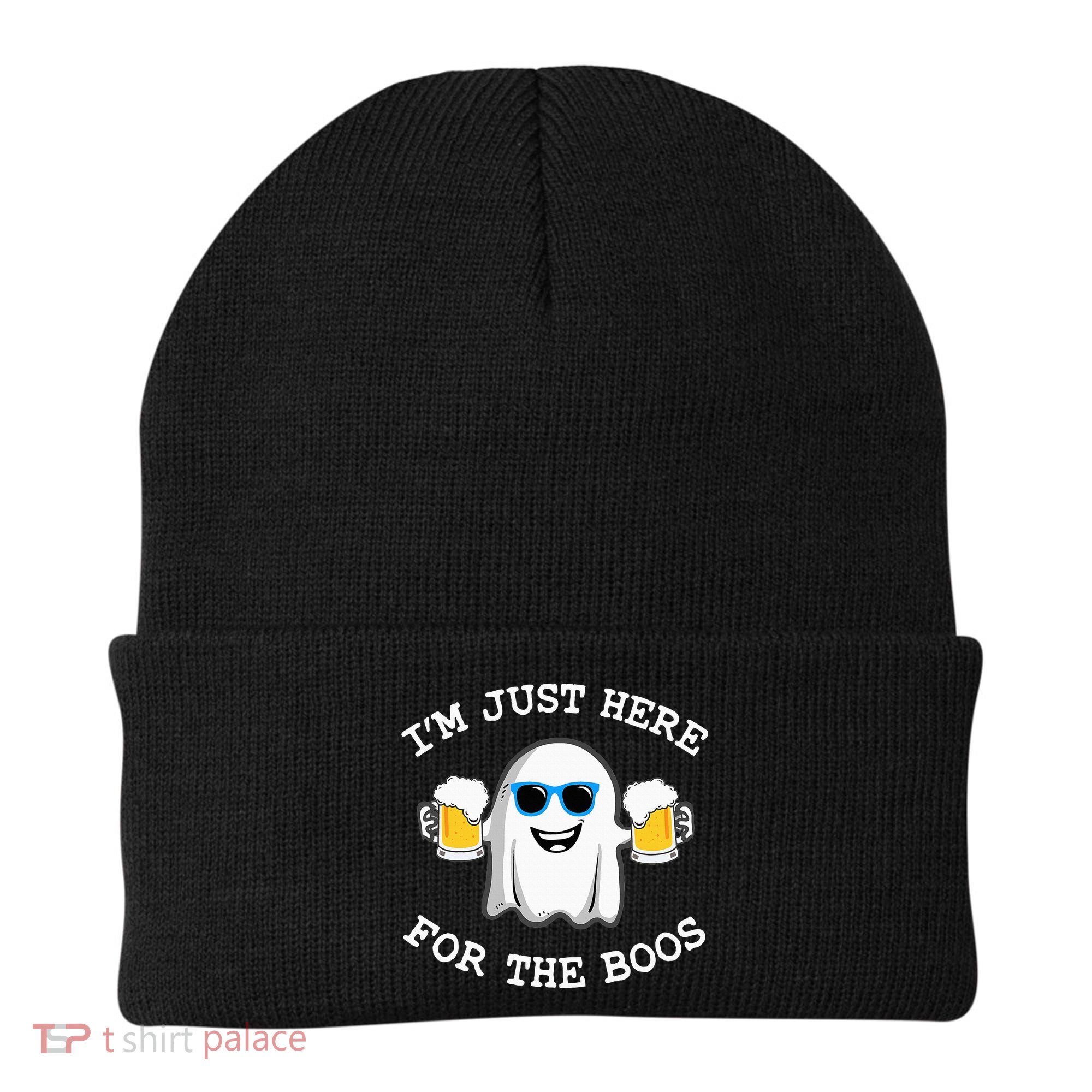 Funny Halloween Im Just Here For The Boos Costume Gift Beanie