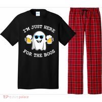 Funny Halloween Im Just Here For The Boos Costume Gift Pajama Set thumb 0