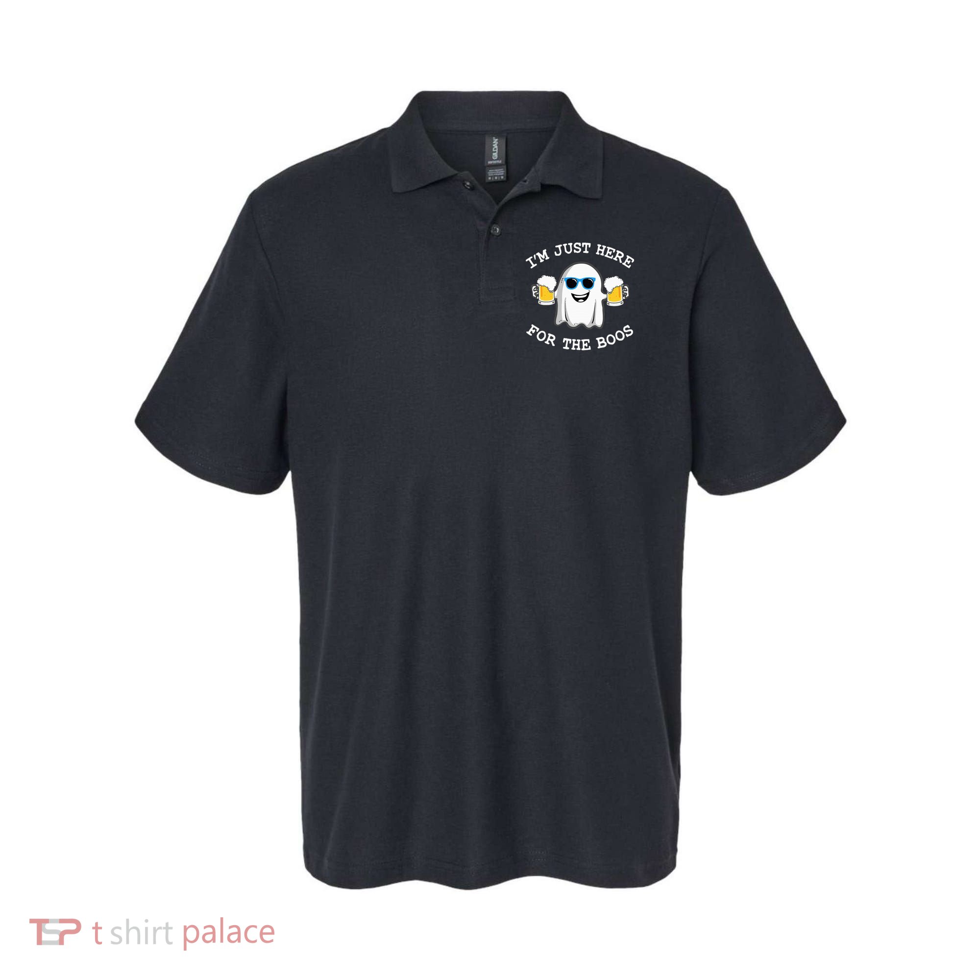 Funny Halloween Im Just Here For The Boos Costume Gift Polo