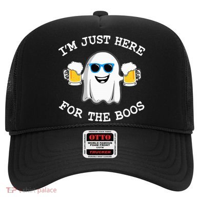 Funny Halloween Im Just Here For The Boos Costume Gift Hat