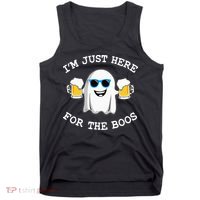 Funny Halloween Im Just Here For The Boos Costume Gift Tank Top thumb 0