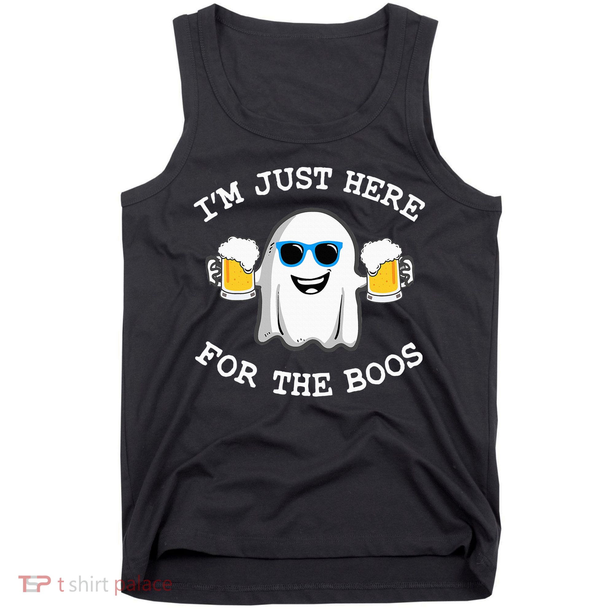 Funny Halloween Im Just Here For The Boos Costume Gift Tank Top