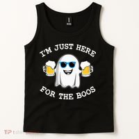 Funny Halloween Im Just Here For The Boos Costume Gift Tank Top thumb 2