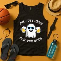 Funny Halloween Im Just Here For The Boos Costume Gift Tank Top thumb 4