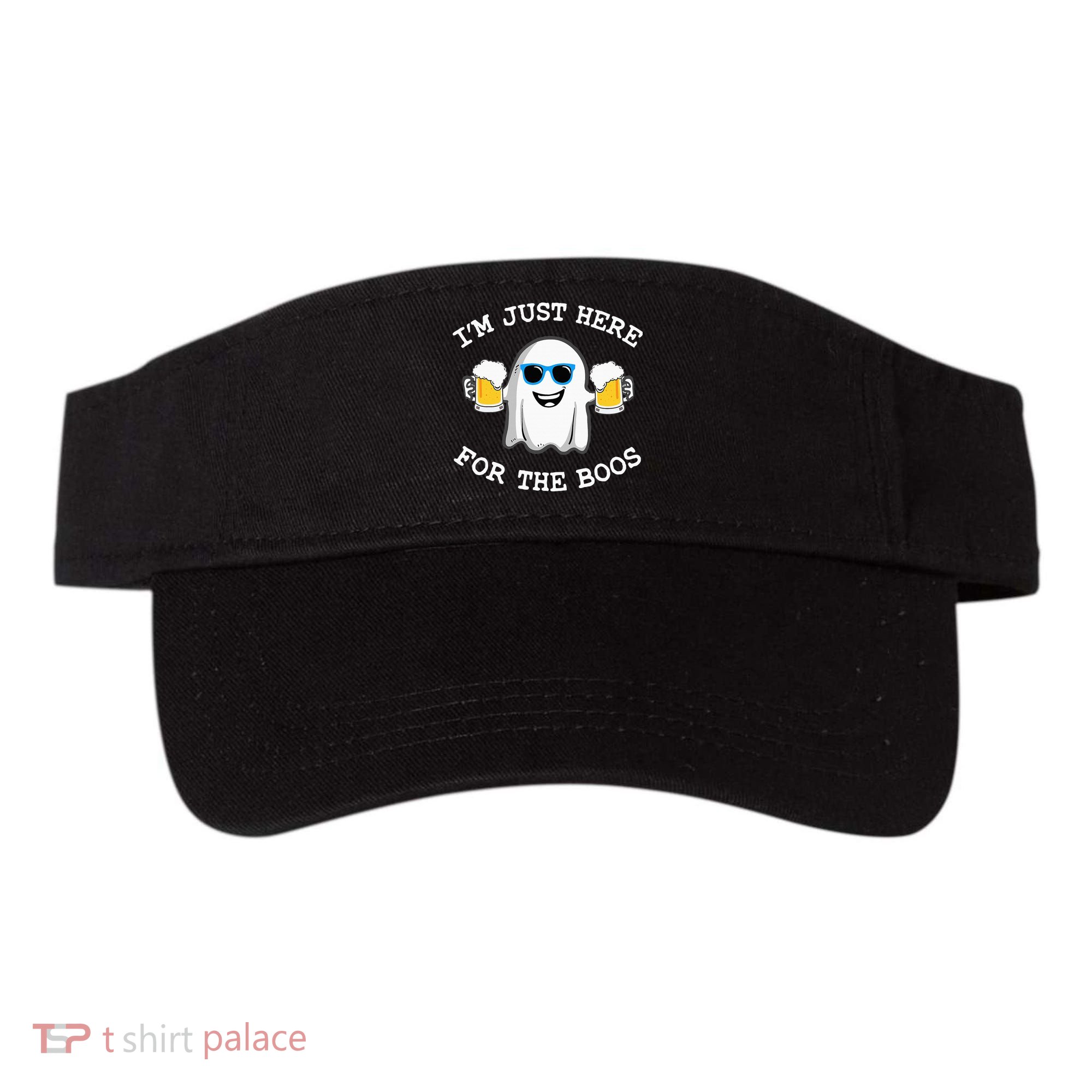 Funny Halloween Im Just Here For The Boos Costume Gift Visor