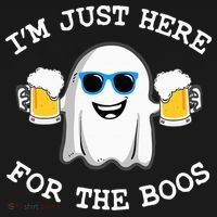Funny Halloween Im Just Here For The Boos Costume Gift Visor thumb 3