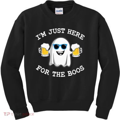 Funny Halloween Im Just Here For The Boos Costume Gift Kids Sweatshirt