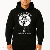 Funny Halloween I'm Hexy And I Know It Sexy Witch Hoodie thumb 2