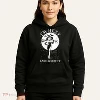 Funny Halloween I'm Hexy And I Know It Sexy Witch Hoodie thumb 5