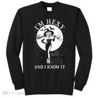 Funny Halloween I'm Hexy And I Know It Sexy Witch Sweatshirt thumb 0