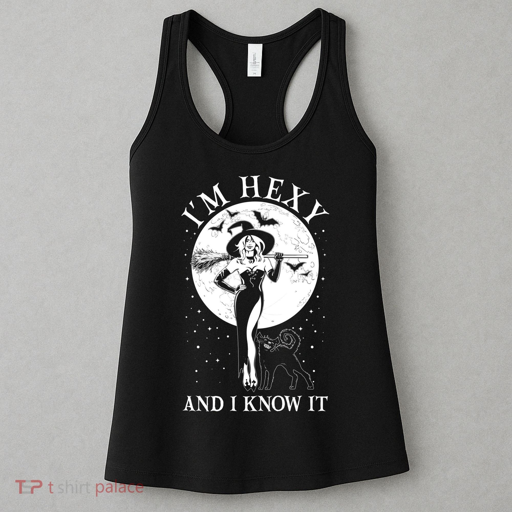 Funny Halloween I'm Hexy And I Know It Sexy Witch Women's Tank Top