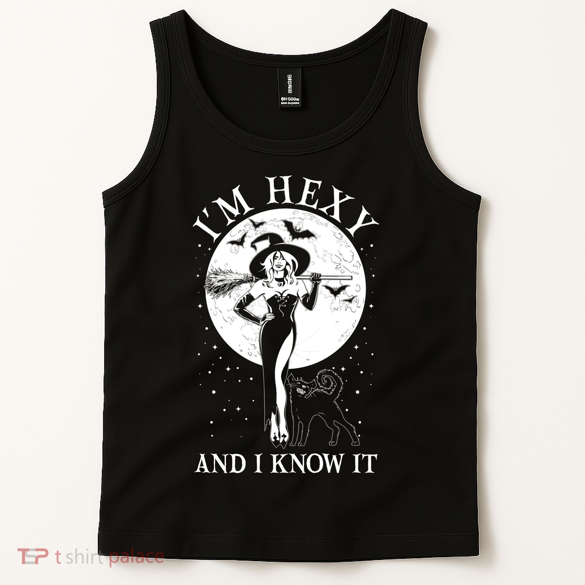 Funny Halloween I'm Hexy And I Know It Sexy Witch Tank Top