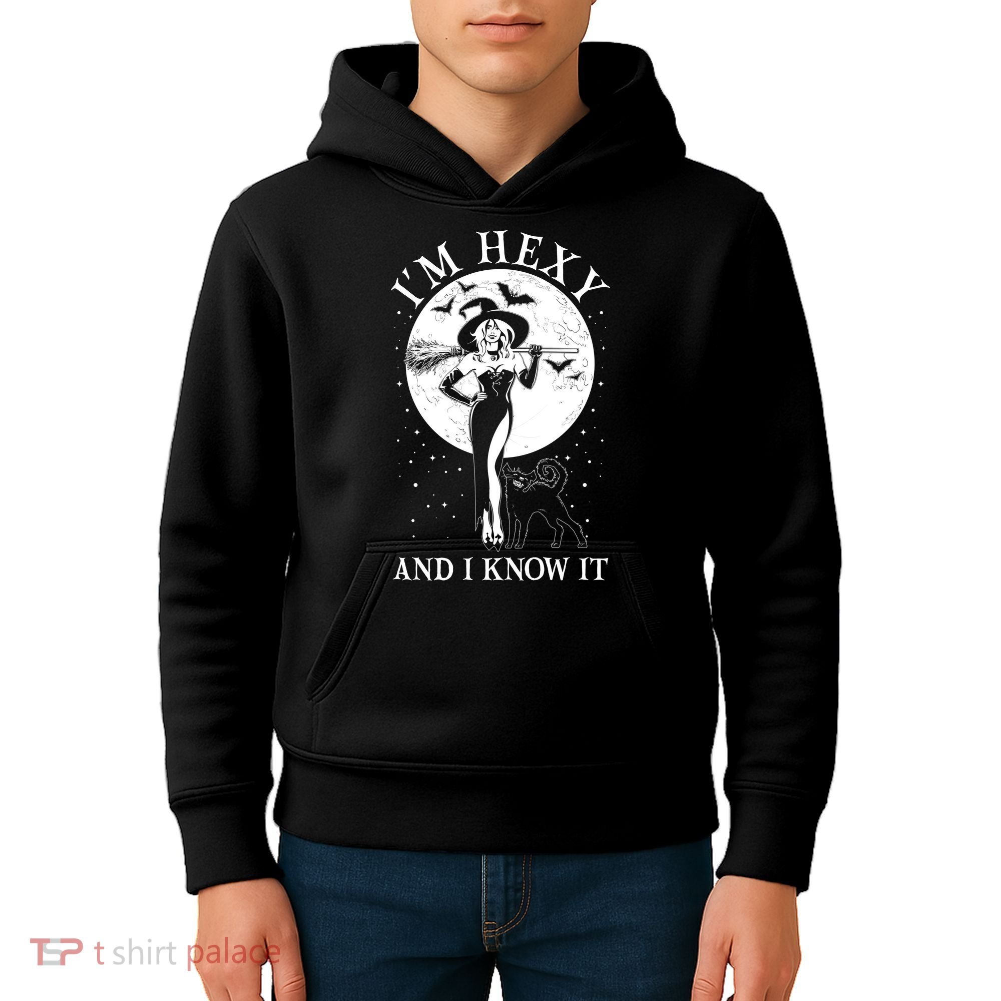 Funny Halloween I'm Hexy And I Know It Sexy Witch Kids Hoodie