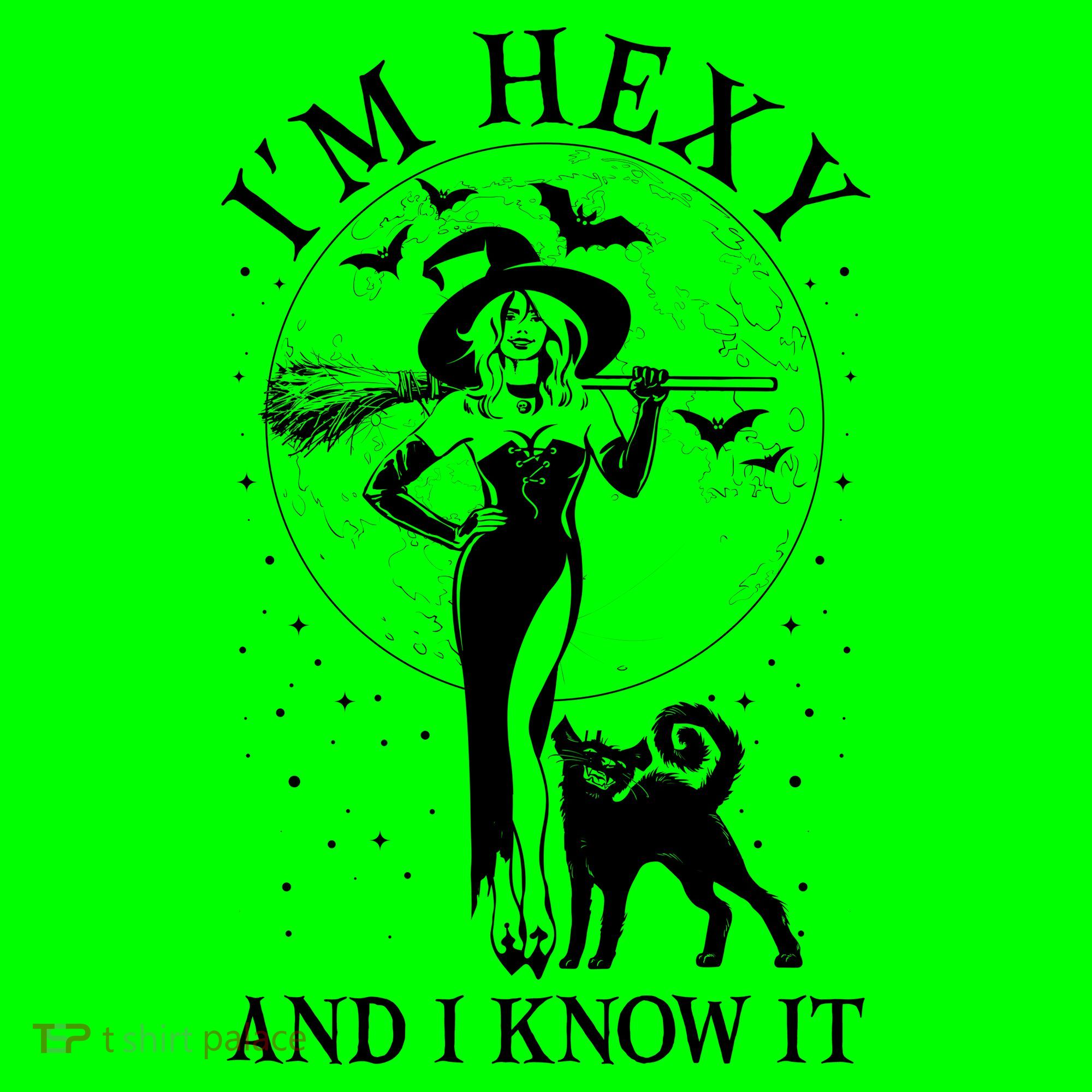 Funny Halloween I'm Hexy And I Know It Sexy Witch Button