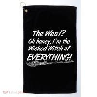 Funny Halloween I'm The Wicked Witch Of Everything Golf Towel thumb 0