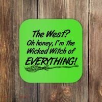 Funny Halloween I'm The Wicked Witch Of Everything Coaster thumb 0