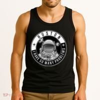 Funny Huston I Have So Many Problems Astronaut Emblem Tank Top thumb 3