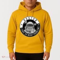 Funny Huston I Have So Many Problems Astronaut Emblem Hoodie thumb 2