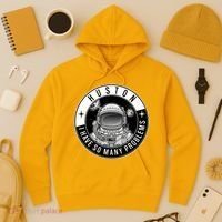 Funny Huston I Have So Many Problems Astronaut Emblem Hoodie thumb 3