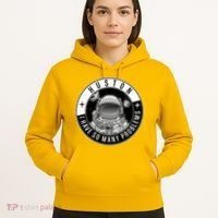 Funny Huston I Have So Many Problems Astronaut Emblem Hoodie thumb 5