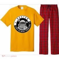 Funny Huston I Have So Many Problems Astronaut Emblem Pajama Set thumb 0