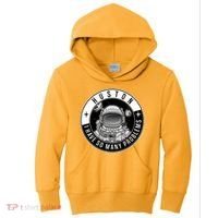 Funny Huston I Have So Many Problems Astronaut Emblem Kids Hoodie thumb 0