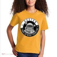 Funny Huston I Have So Many Problems Astronaut Emblem Kids T-Shirt thumb 2