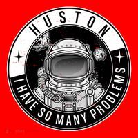 Funny Huston I Have So Many Problems Astronaut Emblem Santa Hat thumb 1