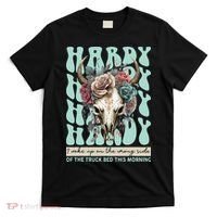 Funny Hardy I Woke Up On The Wrong Side Of The Truck Bed T-Shirt thumb 0