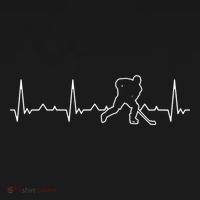 Funny Heartbeat Ice Hockey Player Puck Funny Gift Ladies PosiCharge Competitor Racerback Tank thumb 2