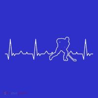 Funny Heartbeat Ice Hockey Player Puck Funny Gift Baby Bodysuit thumb 2