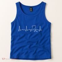 Funny Heartbeat Ice Hockey Player Puck Funny Gift Tank Top thumb 2