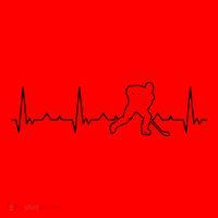 Funny Heartbeat Ice Hockey Player Puck Funny Gift Santa Hat thumb 1