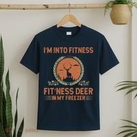 Funny Hunting IM Into Fitness Deer Freezer Hunter Dad T-Shirt thumb 2