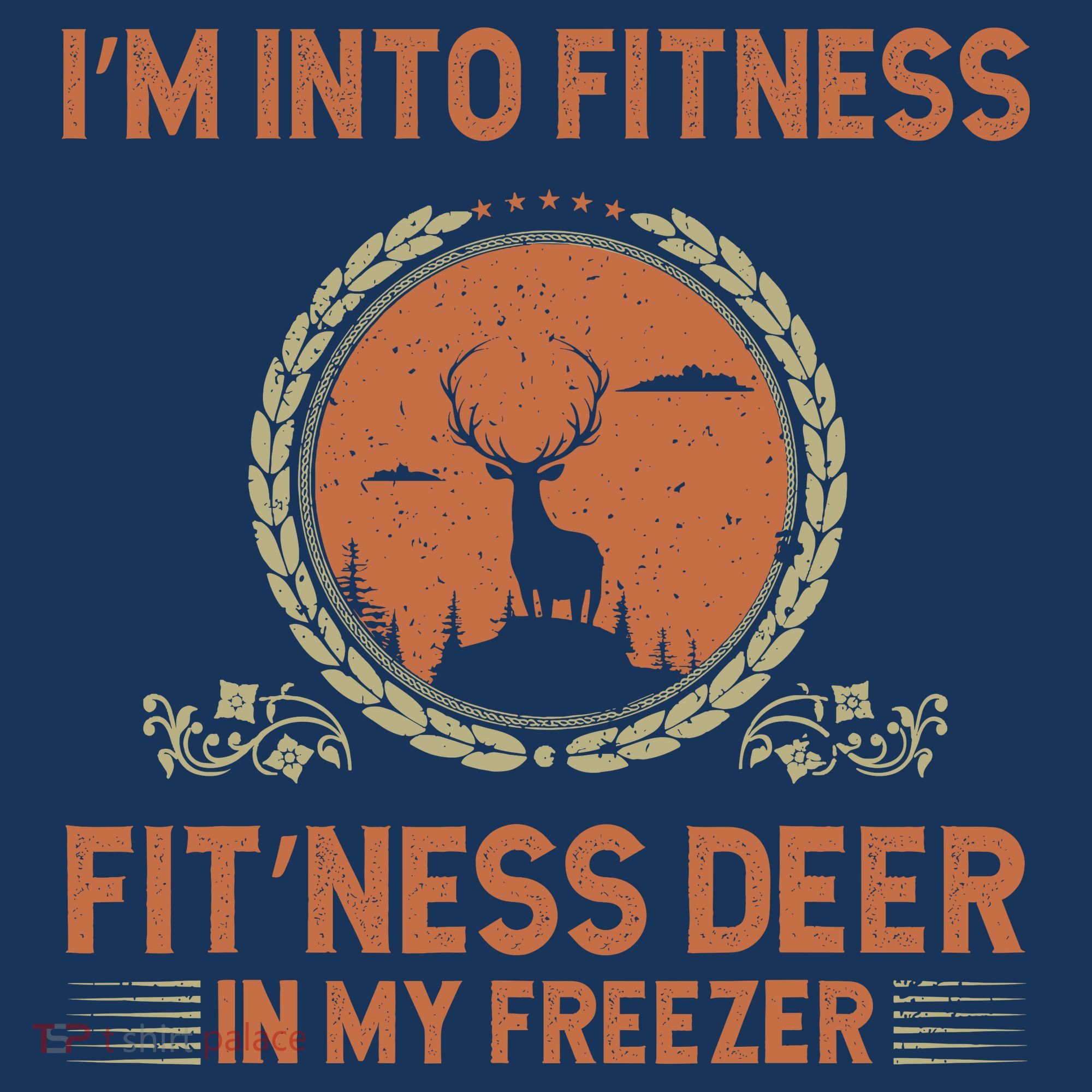 Funny Hunting IM Into Fitness Deer Freezer Hunter Dad Women's Tank Top