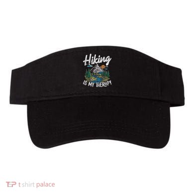 Funny Hiking Is My Therapy Outdoor Travel Mountains For Her Visor