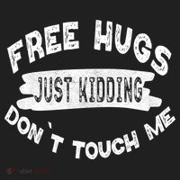 Free Hugs Justding Dont Touch Mes Sarcastic Funny Tumbler thumb 3