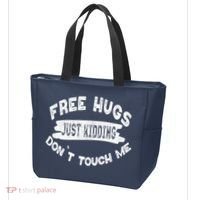 Free Hugs Justding Dont Touch Mes Sarcastic Funny Tote Bag thumb 3