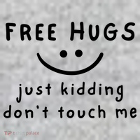 Free Hugs Just Kidding DonT Touch Me Sweatshirt thumb 2