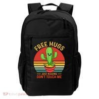 Free Hugs Just Kidding Dont Touch Me Humor Backpack thumb 0